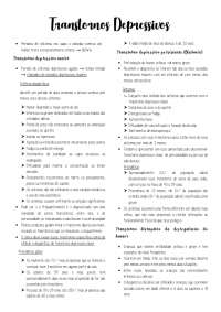 Transtornos Depressivos