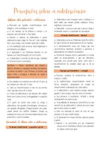 Percepções sobre a adolescência