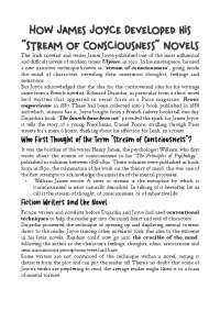 Stream of consciousness by James Joyce - Docsity