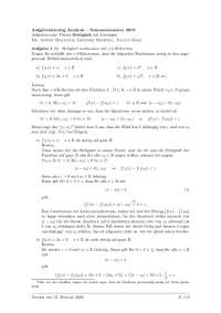 Aufgabenkatalog Analysis Aufgabe mit Lösungen