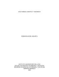 bioetica medica, medicina veterinaria