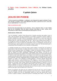 O Jogo do Poder: Técnicas e Manipulação de poder na Organização