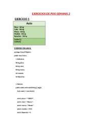 Programacion orientada a objetos - Docsity