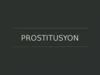 Reporting: Prostitusyon sa Edukasyon sa Pagpapakatao (ESP) est. 2018-2019