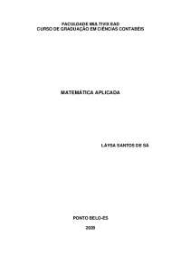 Matematica Aplicada - determinando limites