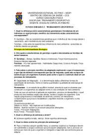 Estudo Dirigido do curso de educação fisica quinto periodo