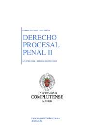 DERECHO PROCESAL PENAL