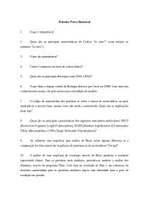 Provas Bimestrais de Biologia: Perguntas e Respostas