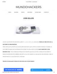 Crear USB Killer AUTORIA PROPIA