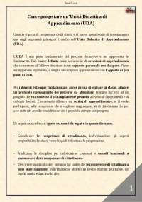 Progettazione UDA per Scuola Primaria e Secondaria