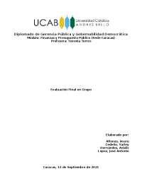 Diplomado Gerencia Pública y Gobernabilidad Democrática: Finanzas y Presupuesto - Evaluaci
