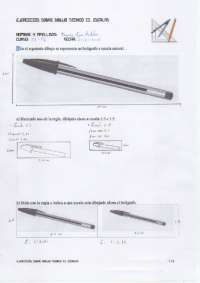Ejercicios sobre dibujo Tecnico