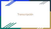 Transcripcion con enfoque molecular