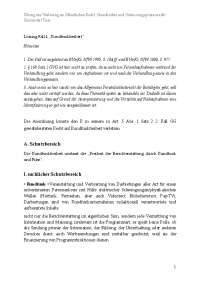 Grundrechte und Verfassungsprozessrecht Lösung Fall „Rundfunkfreiheit“