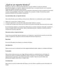 Como se elabora un reporte tecnico