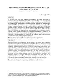 A NEUROPSICOLOGIA E A ARTETERAPIA COMO REABILITAÇÃO NOS TRANSTORNOS DE ANSIDEDADE