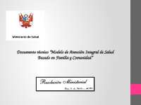 Redes Integradas DE Salud Minsa 2020-II - Docsity