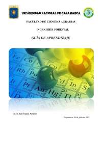 Guía de Aprendizaje Química Orgánica UNC - Ing. Forestal