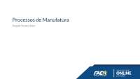 Processos de Manufatura: Termofixos e Processamento