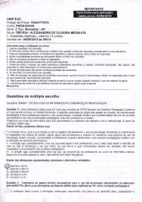 Prova de Tecnologia da informação e comunicação da educação