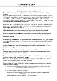 Appunti parodontologia e chirurgia parodontale