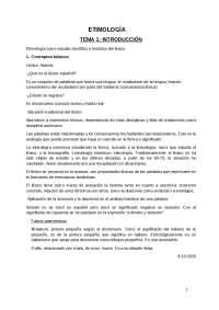 Apuntes de Etimología