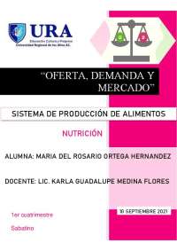 Oferta, Demanda, mercado