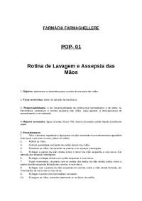 Rotina de Lavagem e Assepsia das Mãos em Farmácia