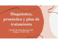 Diagnóstico, pronóstico y plan de tratamiento