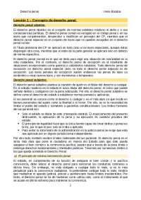 Tema 1 derecho penal | Apuntes de Derecho Penal | Docsity