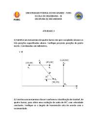 Atividades de Mecanismos de Engenharia: Projeto e Análise de Quatro-Barras