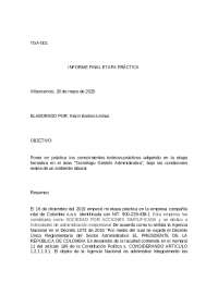 Prácticas en Compañía Vital de Colombia S.A.S: Gestión de Documentos - Prof. Jaimes
