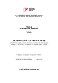 IMPLEMENTACIÓN DE VLAN Y TRONCALIZACIÓN