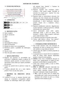 Roteiro de anamnese pediatrica