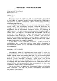 resumo moldagem por extrusão