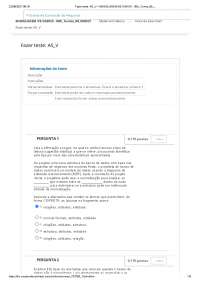 Modelagem de Dados - Exercícios de Múltipla Escolha