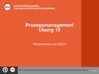 Übung Prozessmanagement - BPMN + Business Process Diagram