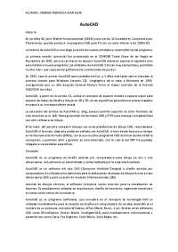 Historia De Autocad Y Civil3D