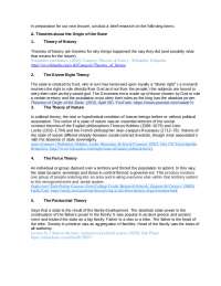 Theories of histroy, nature, social contract and many more