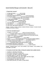 Deutsch DaF/DaZ Übungen und Grammatik – Niveau B1