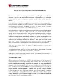 estudio de caso cho primer remanente