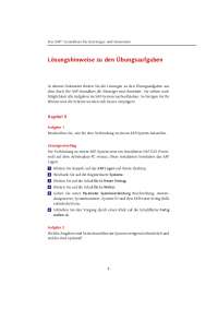 Der SAP-Grundkurs | Lösungshinweise zu den Übungsaufgaben 