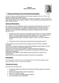 Handout Thema: Sturm & Drang