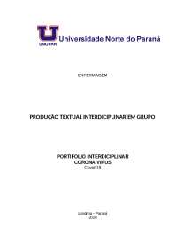 portifolio  1 semestre unopar