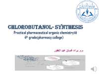 chlorobutanol synthesis