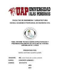 Infoirme de cabinas - PRESUPUESTO