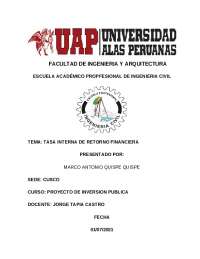 monografia de retorno financiero