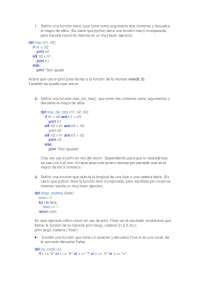 Ejercicios de refuerzo Python - Docsity