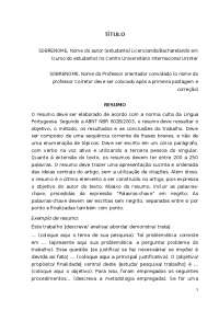 Modelo Template TCC Artigo Uninter