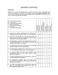 INVENTARIO DE MOTIVAÇÃO